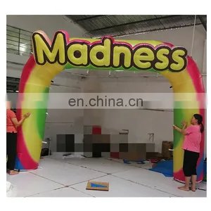 Beautiful Inflatable Rainbow Arch Attractive Blow Up Entrance Arch For Party Decoration thumbnail-2