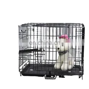 Wholesale Designs Stainless Steel Iron Commercial Wire Cheap Large Metal Pet Dog Kennel Cage For Sale Cheap thumbnail-2