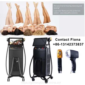 Painless Hair Removal Treatment Diode Laser 808nm 810nm System Alma Soprano Titanium Diode Laser Alexandrite 755nm 1064nm Triple Wavelength thumbnail-1