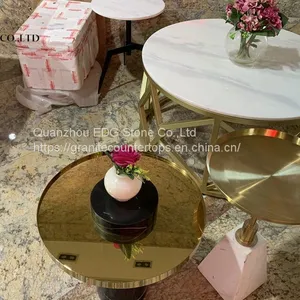 Factory Directly Sell Quartz Stone Top Dining Tables thumbnail-4