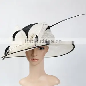 New Woman Church Kentucky Derby Wedding Party Sinamay Hats South Africa Quality Choice thumbnail-2