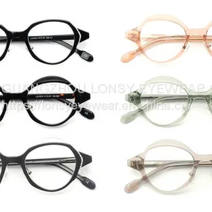 2022 Spectacle Frame Handmade Cellulose Acetate Eyeglass Frame thumbnail-4