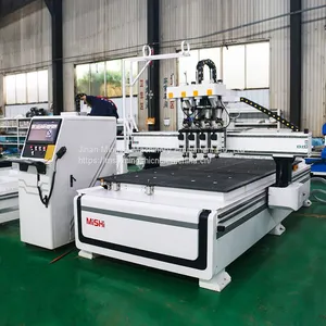 China Woodworking Manufacturer Wood Carving Spindle 3d Milling Mdf Cutting Engraving Nesting Machinery Atc Cnc Router Machine thumbnail-1