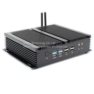 Partaker I4 Industrial Mini PC With 6 COM 2 HDMI 2 Lan Black Color Intel i3 4005u 4010u i5 4200u i7 4500u Processor thumbnail-3