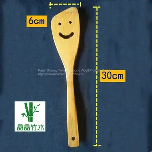 Bamboo Wood Items Cooking Utensil With Smile Face Cheap Sale China Twinkle Bamboo thumbnail-2