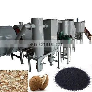 Sale Horizontal Rotary Smokeless Wood Sawdust Biomass Charcoal Coal Air Flow Continuous Carbonization Furnace thumbnail-1