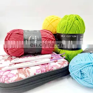 Fine Cotton Yarn Crochet Bags 4Ply Tool Crochet Kits With Yarn thumbnail-1