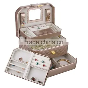 Custom Make Leather Jewelry Box Travel Case and Lock thumbnail-2