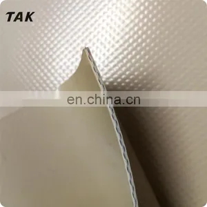 High Quality Durable Flame Retardant 2000d Tearstop 1000gsm Panama Woven Stripe Pvc Tarpaulin for Tank thumbnail-1