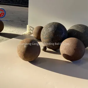 Hot Sale 12-160mm 30 40 60 70 80 mm Steel Forged Ball Casting Iron Ore Grinding Media Ball for Ball Mill Machine thumbnail-4