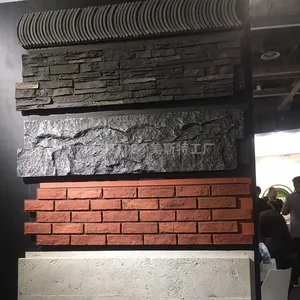 Faux Stone Panel NEU 2025 PU for Exterior and Interior Light Weight Wall Decorative Faux Rock Brick Polyurethane 3d Pu Stone Panel thumbnail-4