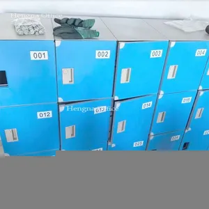 ABS Plastic Locker|Washable Multi-Tier System|1940mm Overall Height With Base for Food Processing Factory and Kitchen|Corrosion-Proof thumbnail-3