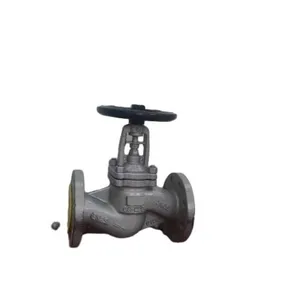 DIN Standard GS-C25/WCB PN25 Cast Steel Flanged Bellow Sealed Globe Valve thumbnail-2