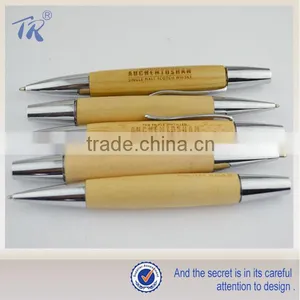Wood Pen Personalized Promotion Pen Holder Chain Fat Ball Pen Quality Choice thumbnail-1