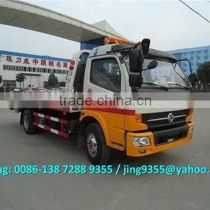 KPT C390 Wrecker Tow Truck 140HP, One Drive Two Flatbed Wrecker Truck With 5.6m Tablet thumbnail-3