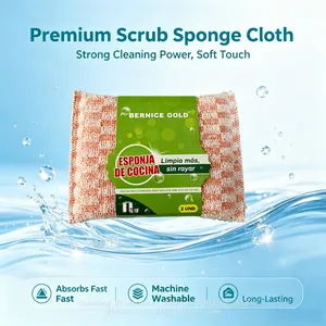 Premium Kitchen Cleaning Sponges Colorful Non-Scratch Dish Sponges With Long Lifespan thumbnail-2