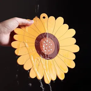 Custom OEM Round Embossed Logo Non-Slip Colorful Rubber Silicone PVC Bar Mat / Beer Drink Coaster thumbnail-3