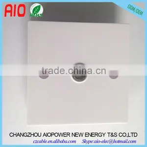 86mm 1 Way 9.5mm Female Socket Coaxial TV Type Connector Solderless Wall Plate thumbnail-1