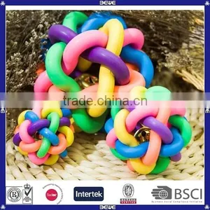 Rainbow Color Soft Rubber Vocal Cheap Balls Pet Toys Ball thumbnail-6