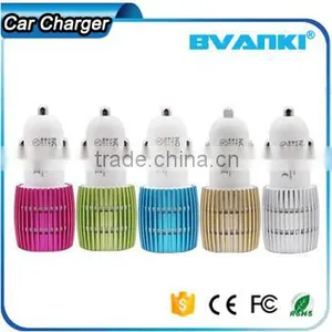 2016 Premium Aluminum Alloy 5V 2.4A Smart IQ Fast Charge USB Car Charger for Android Mobile Phone by Express Free Sample thumbnail-6