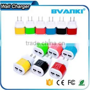 Top High Quality Wholesale Dual Port DC Wall Charger 5V 2.1A Travel Charger 5 Volt 2.1amp Micro Usb Charger Online Shopping thumbnail-2