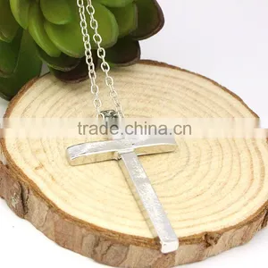 Wholesale Jewelry Silver Alloy Men Women Cross Necklace thumbnail-6