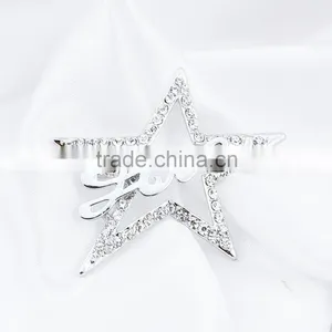 Wholesale Cheap Jewelry Five-point Star Rhinestone Brooch for Wedding Fashion Jewelry thumbnail-4