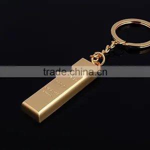 Gold Key Ring Keychain Millipede BRIC Key Buckle Gold Key Chain thumbnail-2