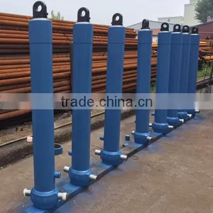Manufacturer Hyva Type Double Acting Telescopic Hydraulic Cylinder Trailer Hoist thumbnail-1