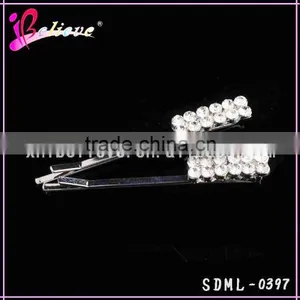 Yiwu Cheap Hair Accessories Factory Produce Rhinestone Hair Pins Hair Jewelry thumbnail-3