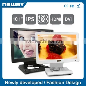 10.1 Inch WHITE Color Resistive Touch Screen With VGA Input DC 7-24V thumbnail-1