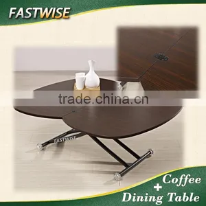 2 in 1 Extendable and Ajustable Dining Table for Dining Room Furniture thumbnail-6