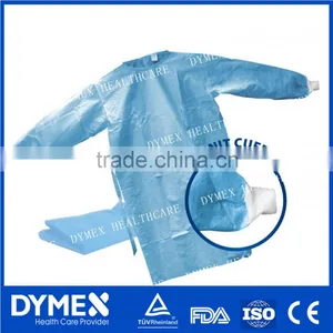SMS Non Sterile Blue Disposable Surgical Gown Patient Gown (ISO13485,CE,FDA) thumbnail-2