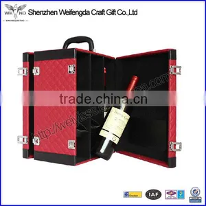 2015 New Design Leather Novelty Wine Holder for 6 Wines thumbnail-1