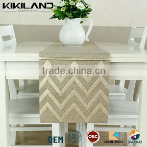 New Design Embroidery Laser Cut Felt Gold Table Runner thumbnail-1