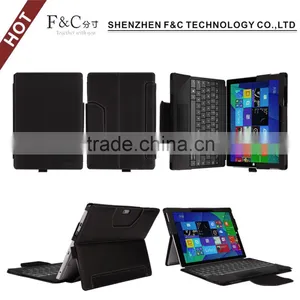 Hot Selling Customized LOGO Selling Flip Leather Tablet Case for Microsoft Surface Pro 4 Keyboard thumbnail-4