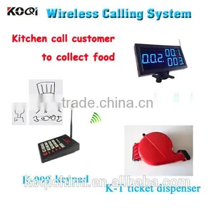 Ticket Queue Management Alarm System Wireless Restaurant Waiter Call System thumbnail-1