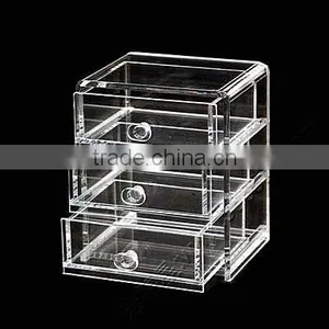 Acrylic 3 Drawers Storage Box thumbnail-1