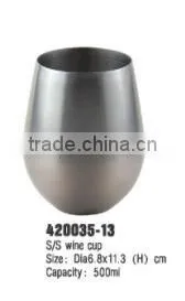 Superior Quality 500ml Stainless Steel Red Wine Cup thumbnail-1