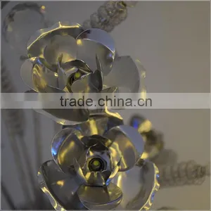 Aluminium Table Lamp Rose and Grain Flower Wire Led Table Lamp Indoor Table Lamp thumbnail-2