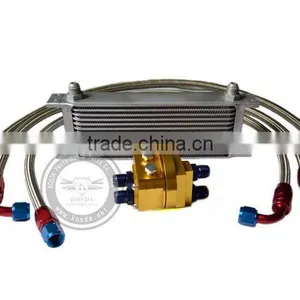 Wholesale 7-34 Rows British Type Aluminum Oil Cooler Kit ( Relocation Kit) thumbnail-1