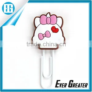 Cute BookMark Cartoon Paperclip,Soft PVC Paper Clip Lovely BookMark thumbnail-1