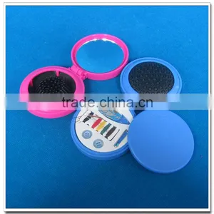 Plastic Hair Brush With Sewing Kits and Mirror thumbnail-1