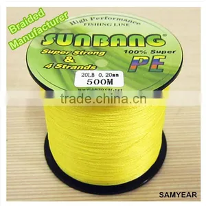 Zhejiang Manufacturer SUNBANG Bulk Fishing Tackle PE Fishing Line Braided 4 Strands Super Strong Nano Braided Fishing thumbnail-1