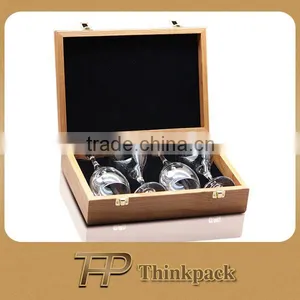 Handmade Pine Wood Wine Glass Boxes thumbnail-1