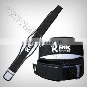 Neoprene Belt White Neoprene, Black Webbing, Metal Buckle, Velcro Closure thumbnail-1
