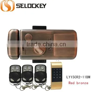 Higher-Tech, Wireless Lock for Wooden Door (LY15CR2-11BM) thumbnail-1