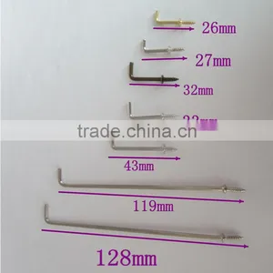 Fashionable Different Lengths L Shaped Screw Hook In Bulk Price From China Factory thumbnail-2