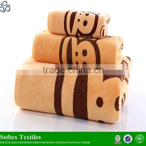 China Manufacturer Lovely Cartoon Design 27*54 Inch Microfiber Towel Bath thumbnail-2