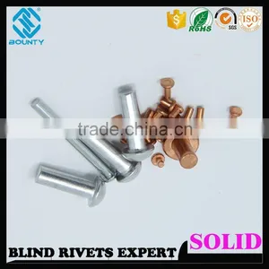 GALVANIZED FLAT HEAD STEEL SOLID RIVETS thumbnail-1